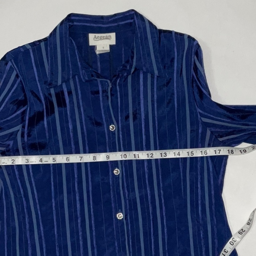 Aegean Top, Blue Stripes, Size S - Picture 7 of 9